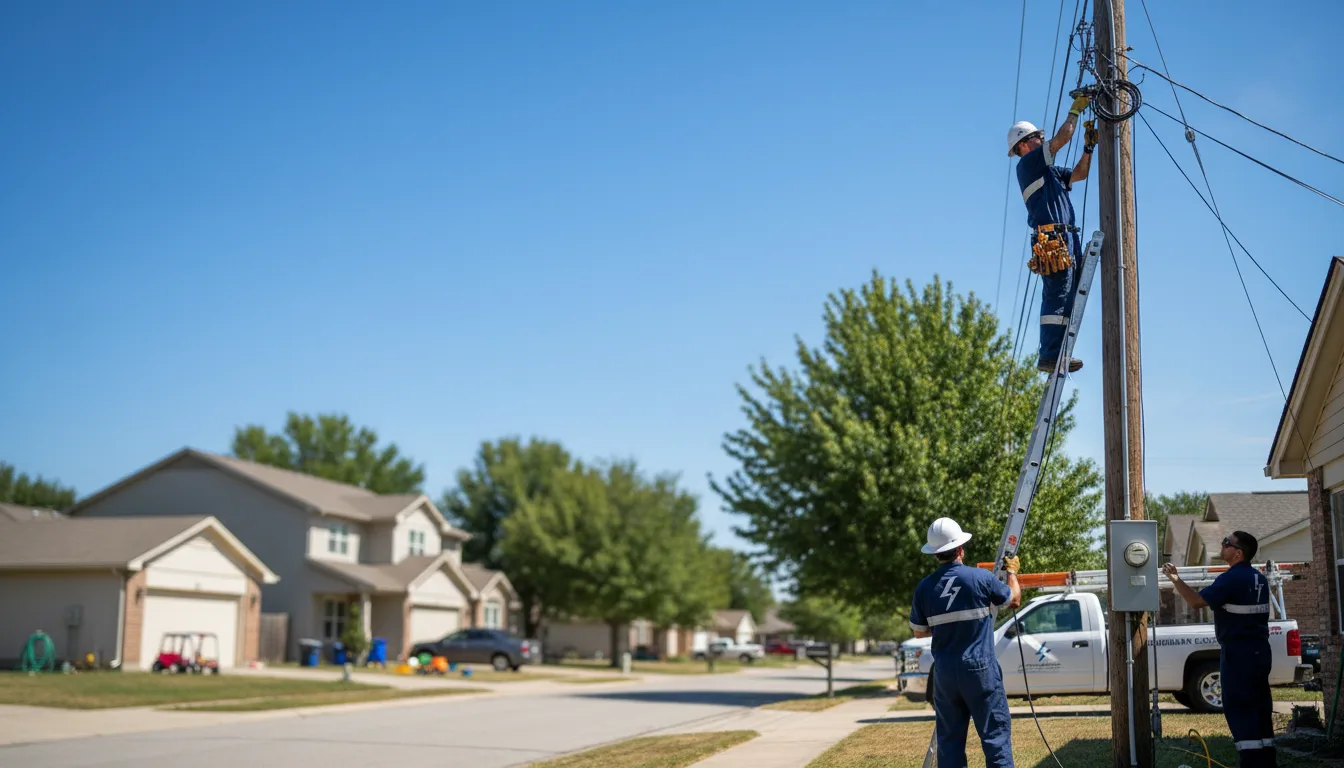 Residential electrician providing installation services in Corder, MO